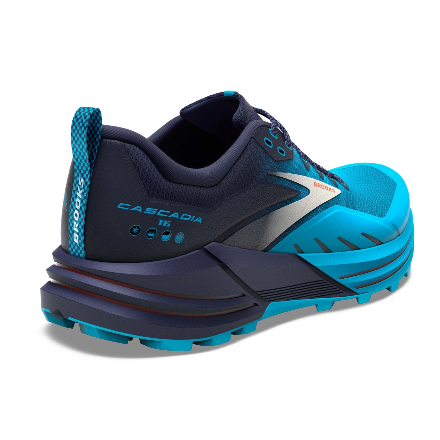 Brooks | Men's Cascadia 16 Running Shoes - Peacoat 5 Brooks | Men's Cascadia 16 Running Shoes - Peacoat - Image 3