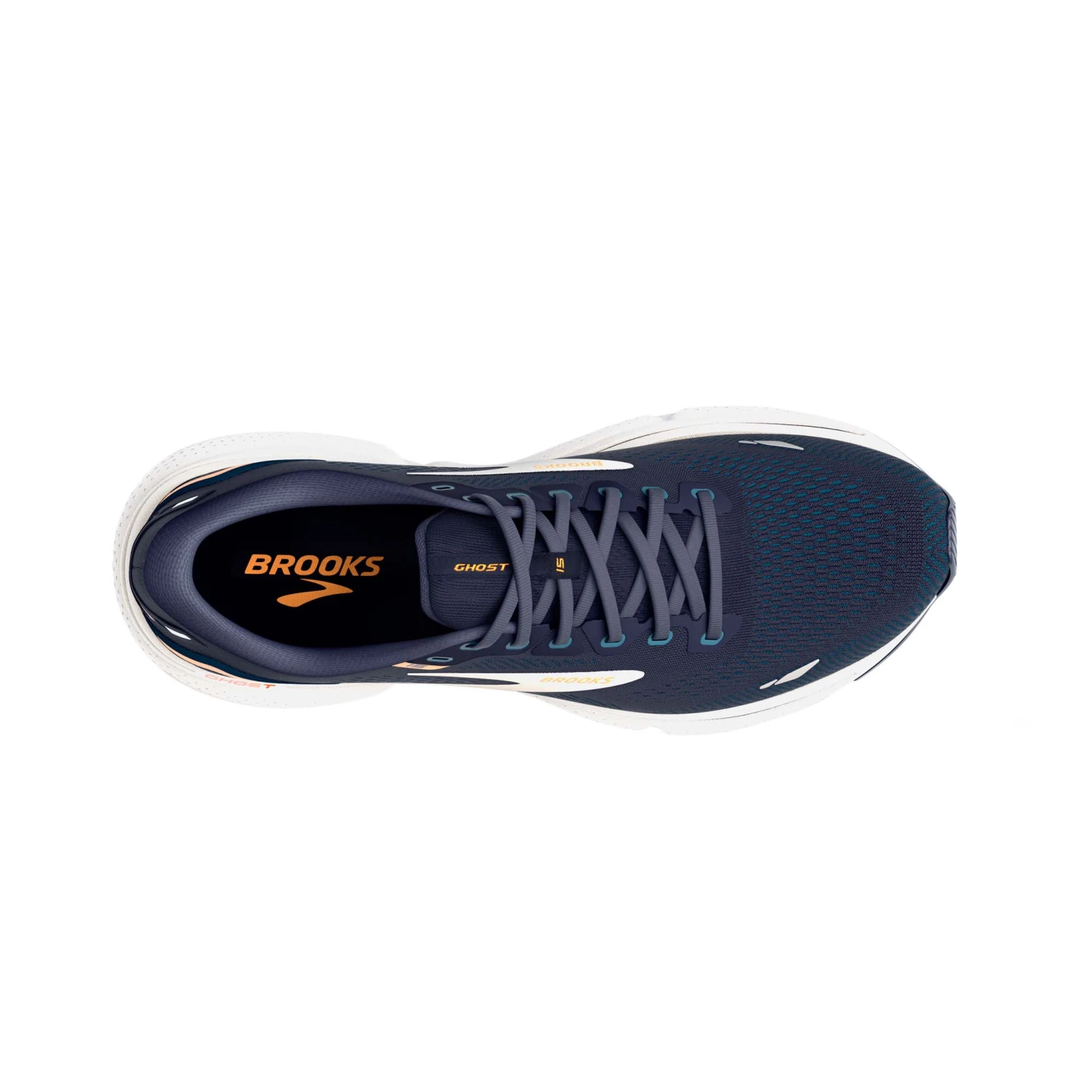 Brooks | Men's Ghost 15 2E Running Shoes - Peacoat 7 Brooks | Men's Ghost 15 2E Running Shoes - Peacoat - Image 5