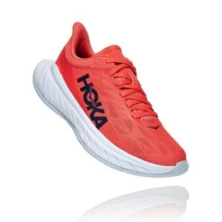 Hoka One One Hoka | Women's Carbon X 2 Running Shoes - Hot Coral -Deals Sportswear Store 1113527HCBI F hoka carbonx2 front