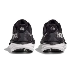 Hoka One One Hoka | Women's Clifton 9 Wide Running Shoes - Black -Deals Sportswear Store 1132211 BWHT W Hoka Clifton9 back