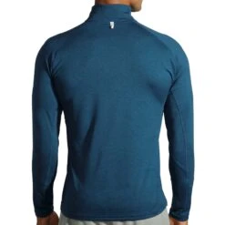 Brooks | Men's Dash 1/2 Zip - Heather Indigo Rush 10 Brooks | Men's Dash 1/2 Zip - Heather Indigo Rush -Deals Sportswear Store 211298407 M Brooks Dash12zip back