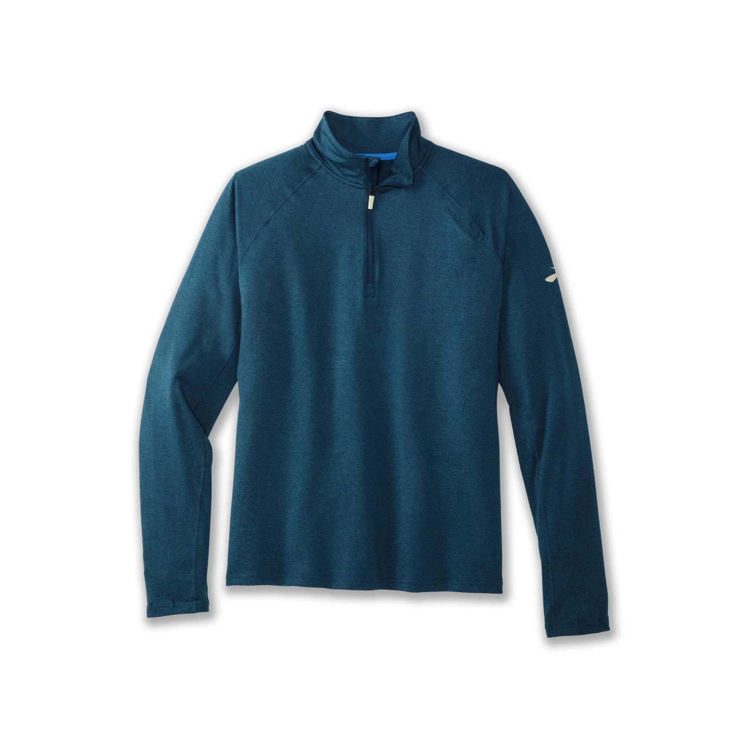 Brooks | Men's Dash 1/2 Zip - Heather Indigo Rush 3 Brooks | Men's Dash 1/2 Zip - Heather Indigo Rush