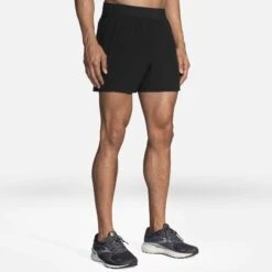 Brooks | Men's Sherpa 5" Short - Black