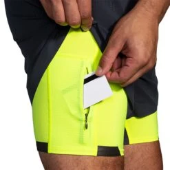 Brooks | Men's Run Visible 5" 2-in-1 Short -Deals Sportswear Store 211405044 M Brooks RunVisible52 in 1Short sidepocket