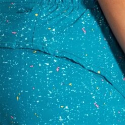 Brooks | Women's Chaser 5" 2-in-1 Short - Lagoon Speckle Print -Deals Sportswear Store 221464486 W Brooks Chaser52 in 1Short detail