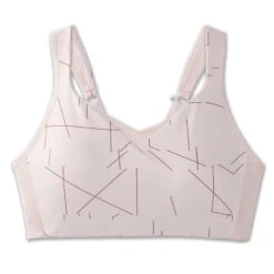Brooks | Women's Drive Convertible Run Bra - Pink -Deals Sportswear Store 350081658 F brooks driveconvertiblerunbra front