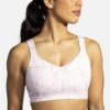 Brooks | Women's Drive Convertible Run Bra - Pink -Deals Sportswear Store 350081658 F brooks driveconvertiblerunbra modelfront