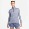 Nike | Women's Dri-FIT Element 1/2-Zip Running Top - Diffused Blue 2 Nike | Women's Dri-FIT Element 1/2-Zip Running Top - Diffused Blue -Deals Sportswear Store CU3220 491 W Nike DFElementTopHZ front