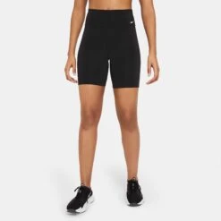 Nike | Women's One Dri-Fit MR 7 Inch Short -Deals Sportswear Store DD0243 010 F nike One Dri Fit MR 7Inch Short front