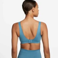 Nike | Women's Alpha High-Support Padded Adjustable Sports Bra - Noise Aqua -Deals Sportswear Store DD0430 440 W Nike DFAlphaBra back