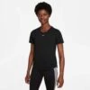 Nike | Women's Dri-FIT ONE Standard Fit Short-Sleeve Top - Black -Deals Sportswear Store DD0638 010 W Nike ONEDri FitSSSTDTop front