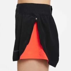 Nike | Women's Run Division Tempo Luxe Shorts 11 Nike | Women's Run Division Tempo Luxe Shorts -Deals Sportswear Store DD5328 010 F nike Run Division Tempo Luxe Shorts side split