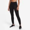 Nike | Women's One Therma-Fit MR Tight - Black -Deals Sportswear Store DD5475 010 W Nike OneTherma FitMRTight front