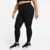 Nike | Women's One Dri-FIT High-Rise Leggings (Plus Size) - Black -Deals Sportswear Store DN5521 010 W Nike OneDFHRTightPlus front