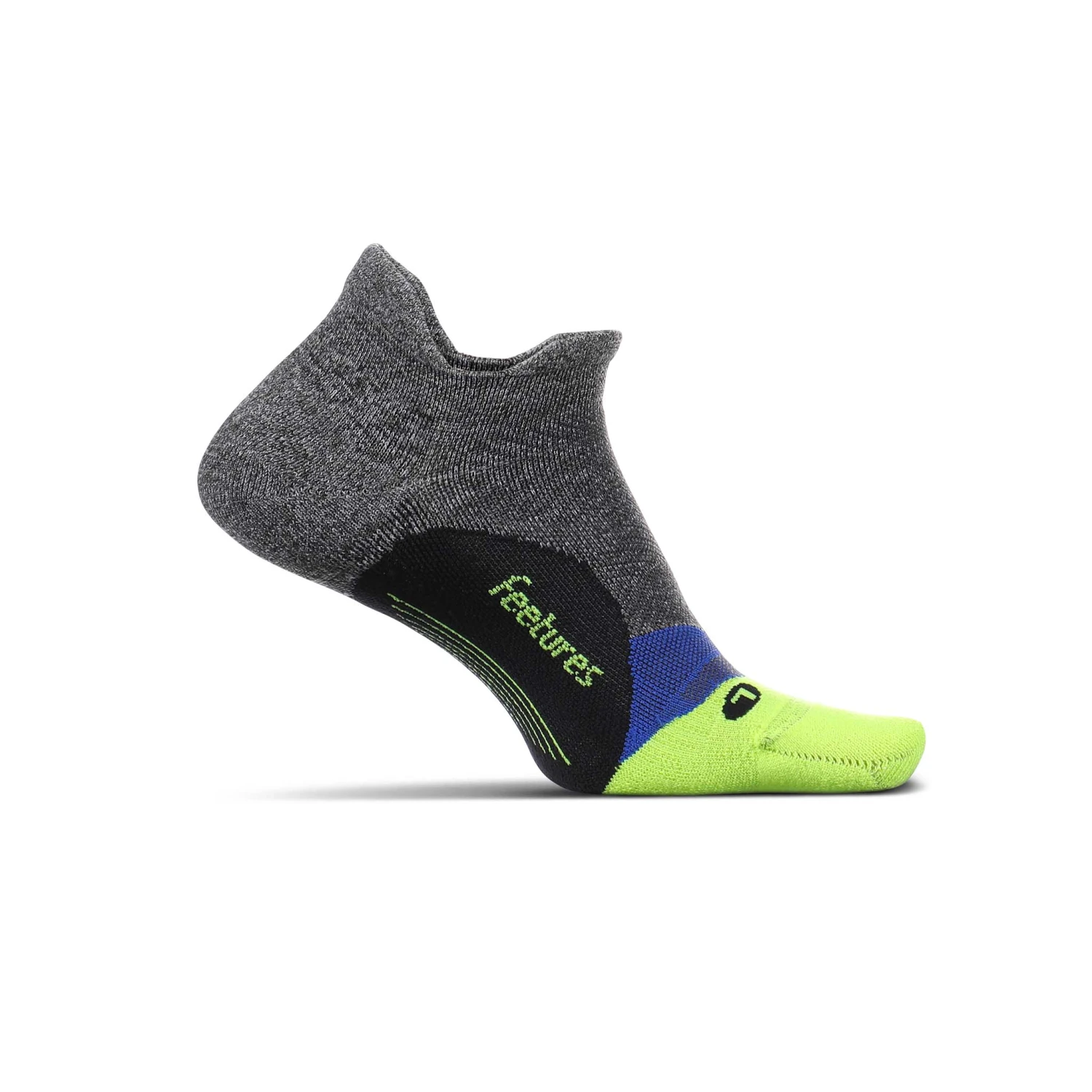 Feetures | Unisex Elite Light Cushion No Show Tab - Glowing Gray 3 Feetures | Unisex Elite Light Cushion No Show Tab - Glowing Gray