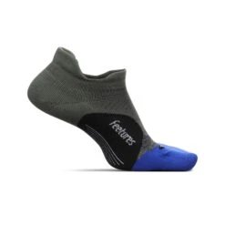 Feetures | Unisex Elite Light Cushion No Show Tab - Moss Green
