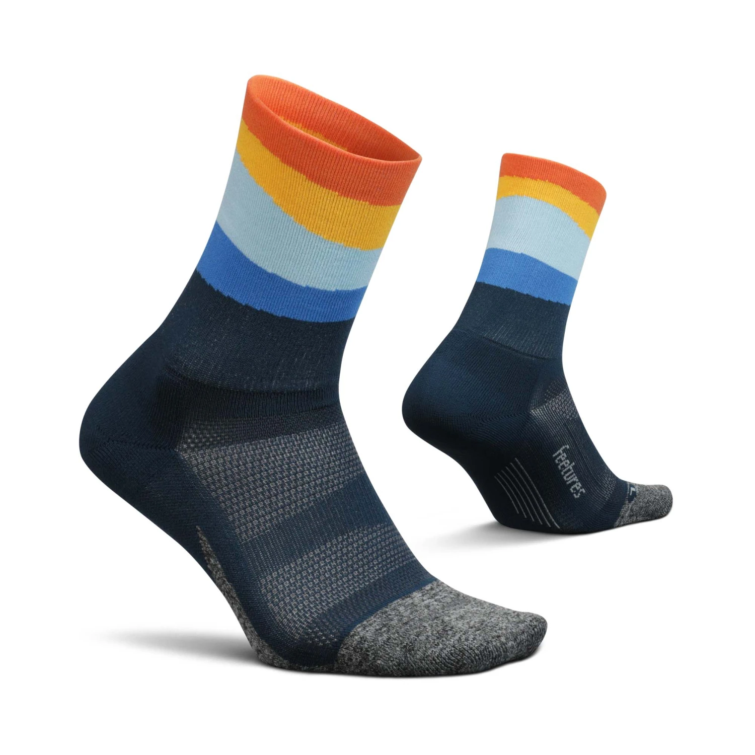 Feetures | Unisex Elite Light Cushion Mini Crew - Ascent Blue 3 Feetures | Unisex Elite Light Cushion Mini Crew - Ascent Blue