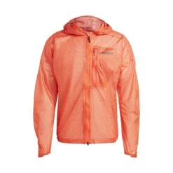 Adidas | Men's Terrex Agravic 2.5L Rain.RDY Jacket - Semi Impact Orange -Deals Sportswear Store HS9544 m adidas TerrexAgravic2.5LRain.RDYJacket front3