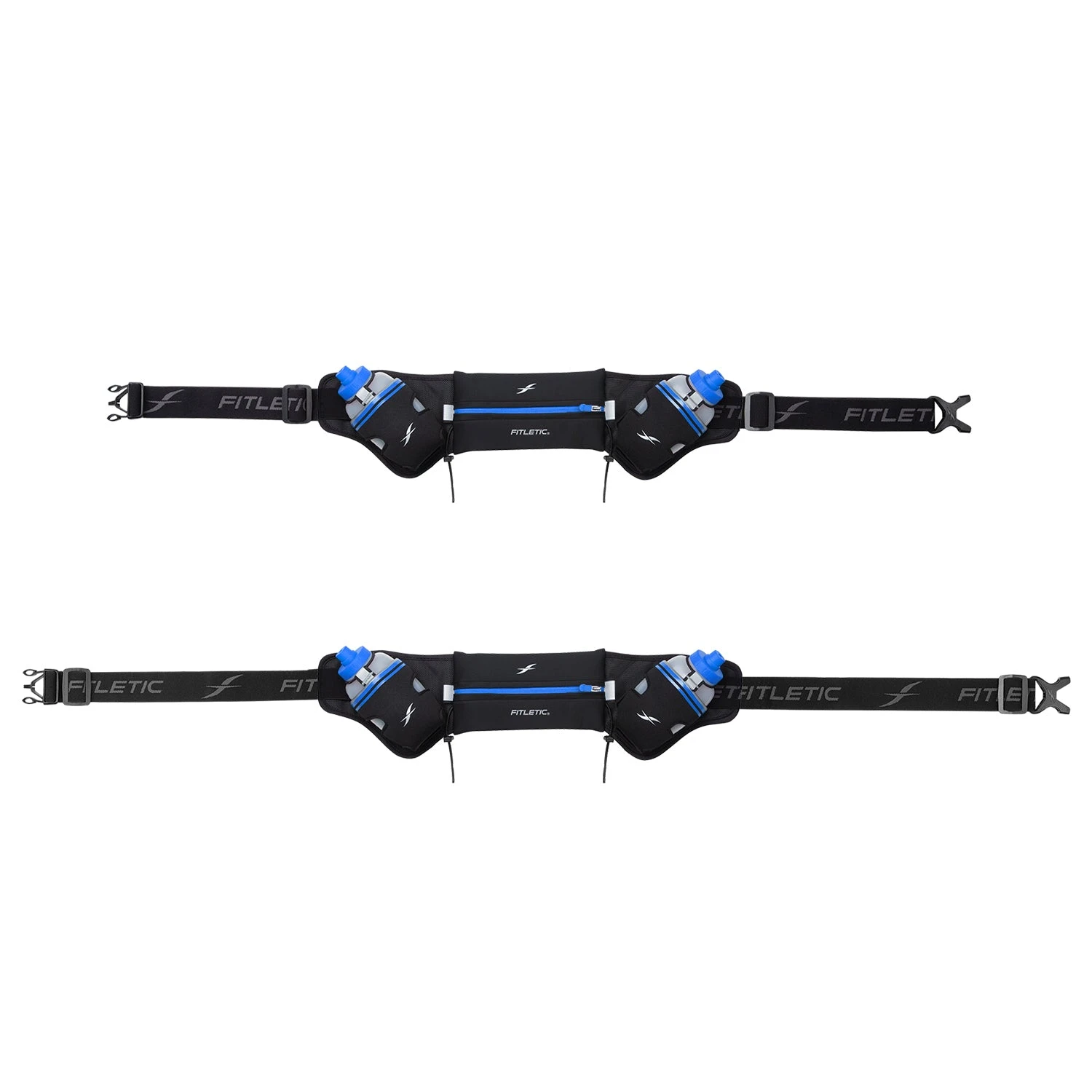 Fitletic | Unisex Hydra Running Waistpack - Black 4 Fitletic | Unisex Hydra Running Waistpack - Black - Image 2