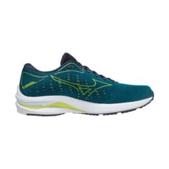 Mizuno | Men's Wave Rider 25 Running Shoes - Harbour Blue -Deals Sportswear Store J1GC210382 M Mizuno Waveride25 Side