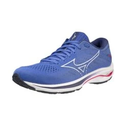 Mizuno | Women's Wave Rider 25 Running Shoes - Amparo Blue -Deals Sportswear Store J1GD210300 F mizuno waverider25 front