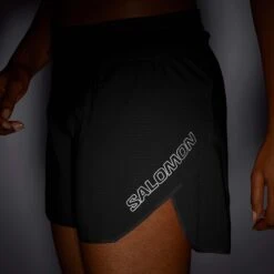 Salomon | Women's Sense Aero 5'' Shorts -Deals Sportswear Store LC1891500 W Salomon senseaero5short sidedark