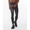 2XU | Men's Aero Vent Compression Tights -Deals Sportswear Store MA6529bBLKSRF M 2xu aeroventcomptight front2