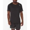 2XU | Men's Aero Tee - Black -Deals Sportswear Store MR6557ablksrf M aerotee modelfront