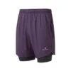 Ronhill | Men's Life 7" Twin Short - Nightshade 2 Ronhill | Men's Life 7" Twin Short - Nightshade -Deals Sportswear Store RH 005215RH 01012 M Ronhill Life7TwinShort front