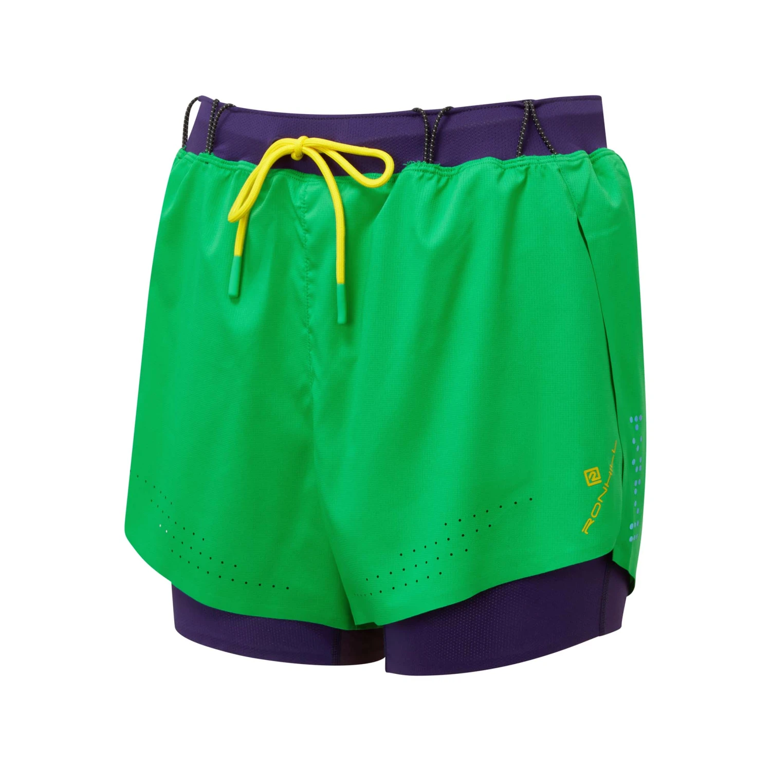 Ronhill | Women's Tech Distance Twin Short - Bright Green 3 Ronhill | Women's Tech Distance Twin Short - Bright Green