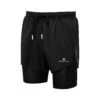Ronhill | Men's Tech Distance Twin Short - All Black 2 Ronhill | Men's Tech Distance Twin Short - All Black -Deals Sportswear Store RH 006596R009 M Ronhill TechDistanceTwinShort front