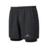 Ronhill | Men's Core Twin Short - Black 1 Ronhill | Men's Core Twin Short - Black -Deals Sportswear Store RH 006637RH 00681 M Ronhill CoreTwinShort front