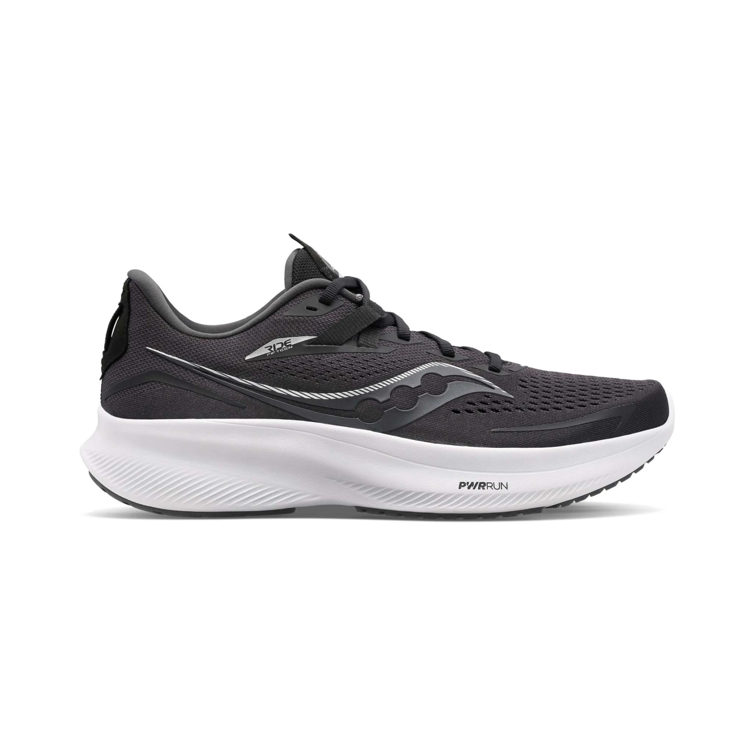 Saucony | Men's Ride 15 Running Shoes - Black 3 Saucony | Men's Ride 15 Running Shoes - Black