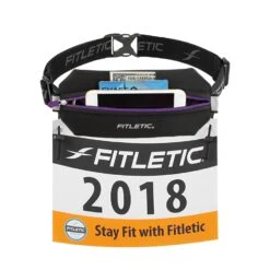 Fitletic | Unisex Neo Racing Belt - Black -Deals Sportswear Store neo racing belt black purple features 1